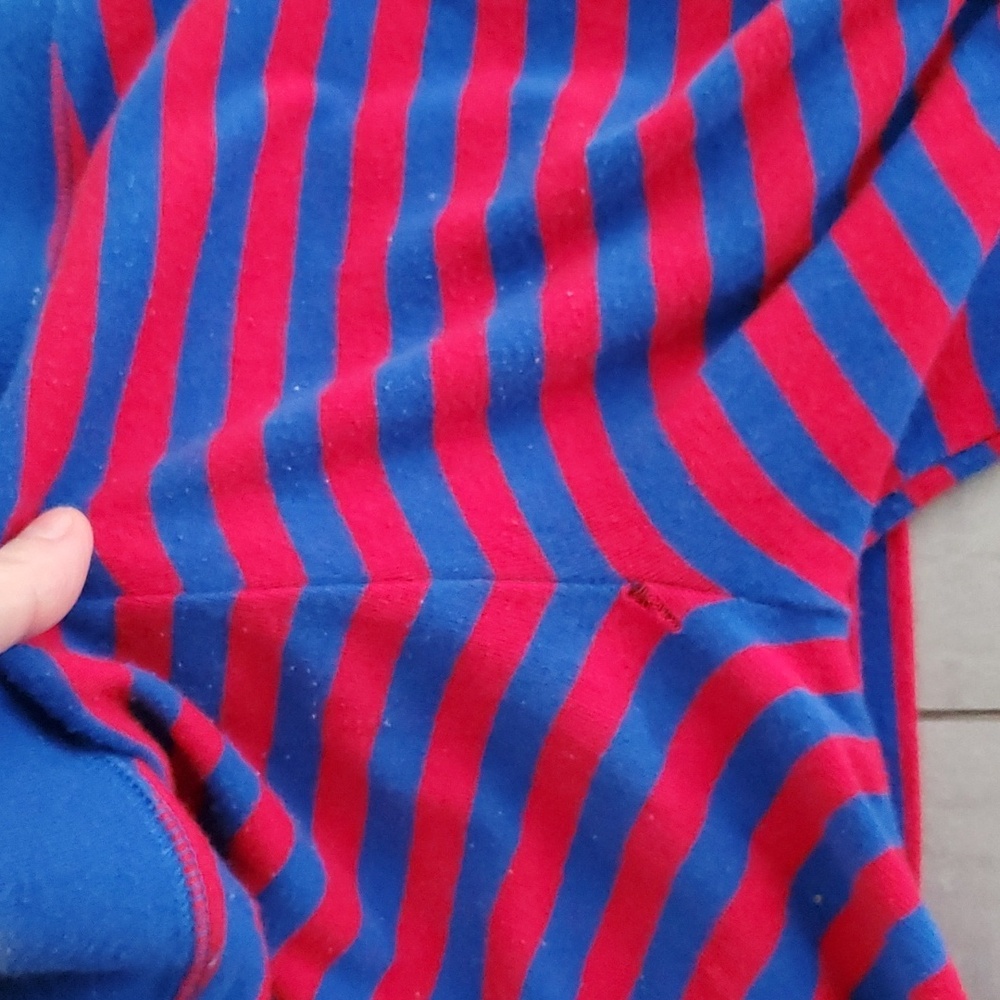 HOLLISTER RED & BLUE LONG JON'S PAJAMAS XS - Picture 3 of 8